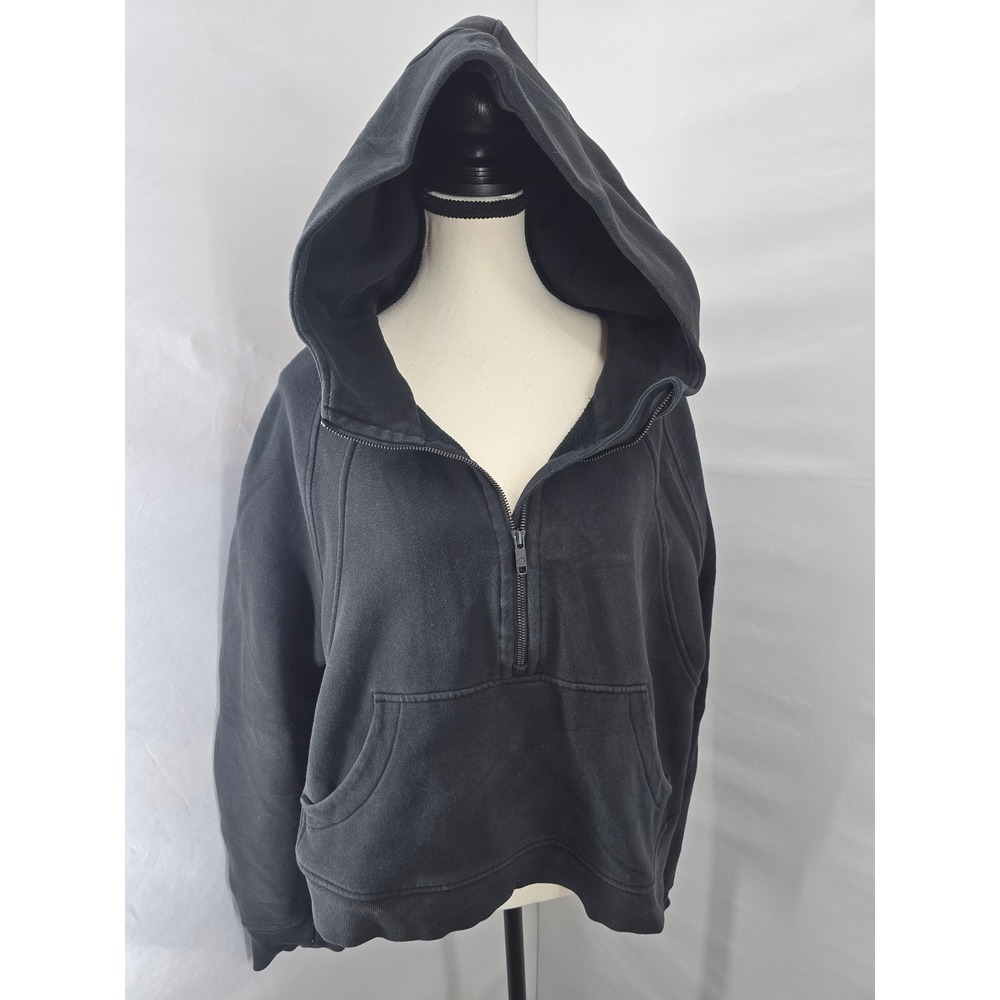 Lululemon Scuba Oversized Half-Zip Hoodie Black M/L Sweatshirt